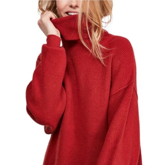 SOLD^FP Softly Structured Knit Tunic Sweater Dress - Picture 5 of 15